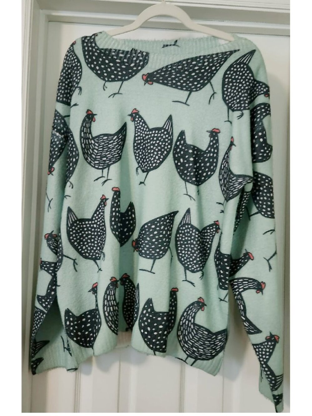 NWOT Women’s Green Chicken Soft Lightweight Sweater Size XL